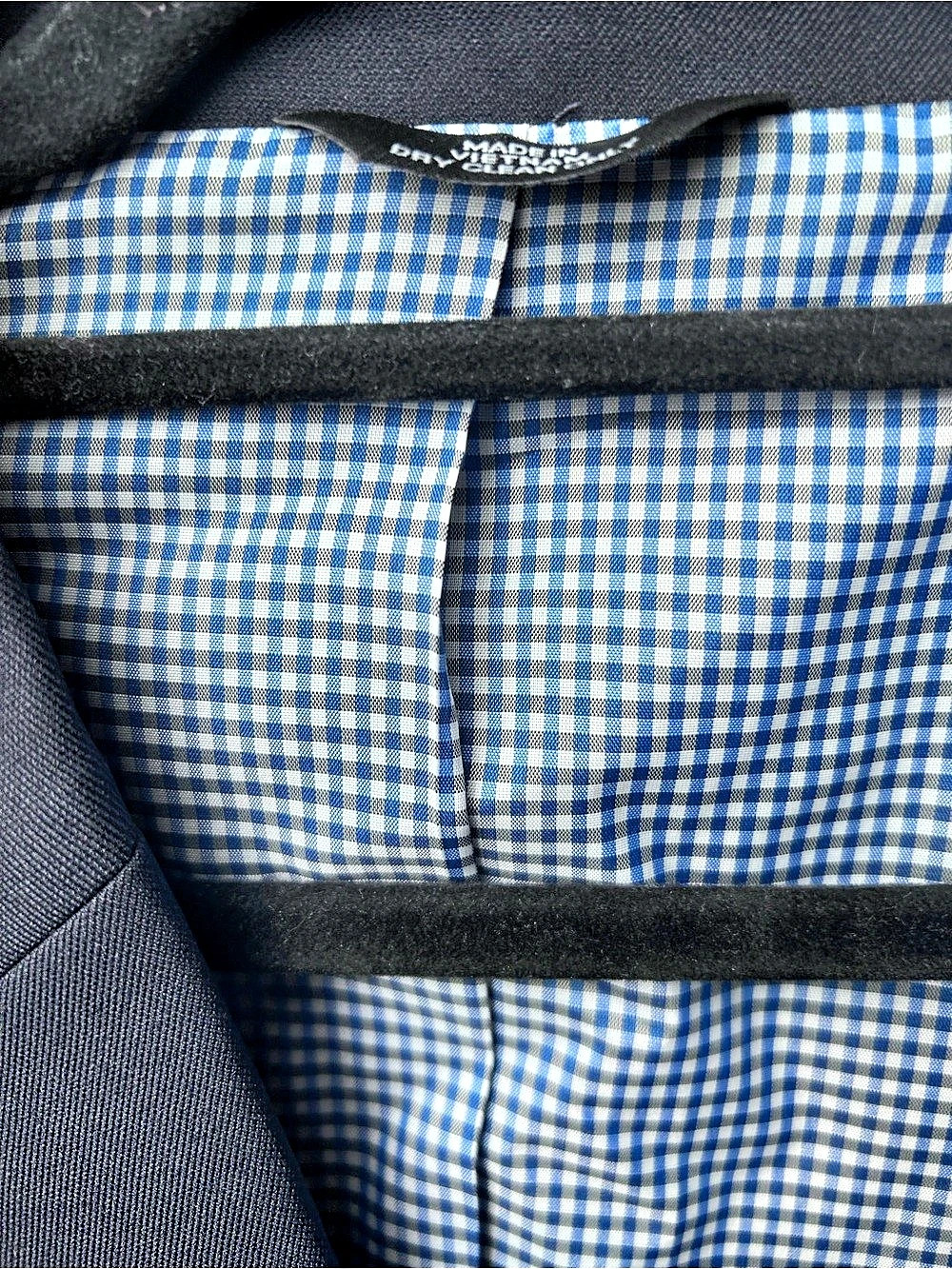 Haggar In Motion Blazer Men's Checkered Blue 42 Short new blazer - Picture 5 of 14